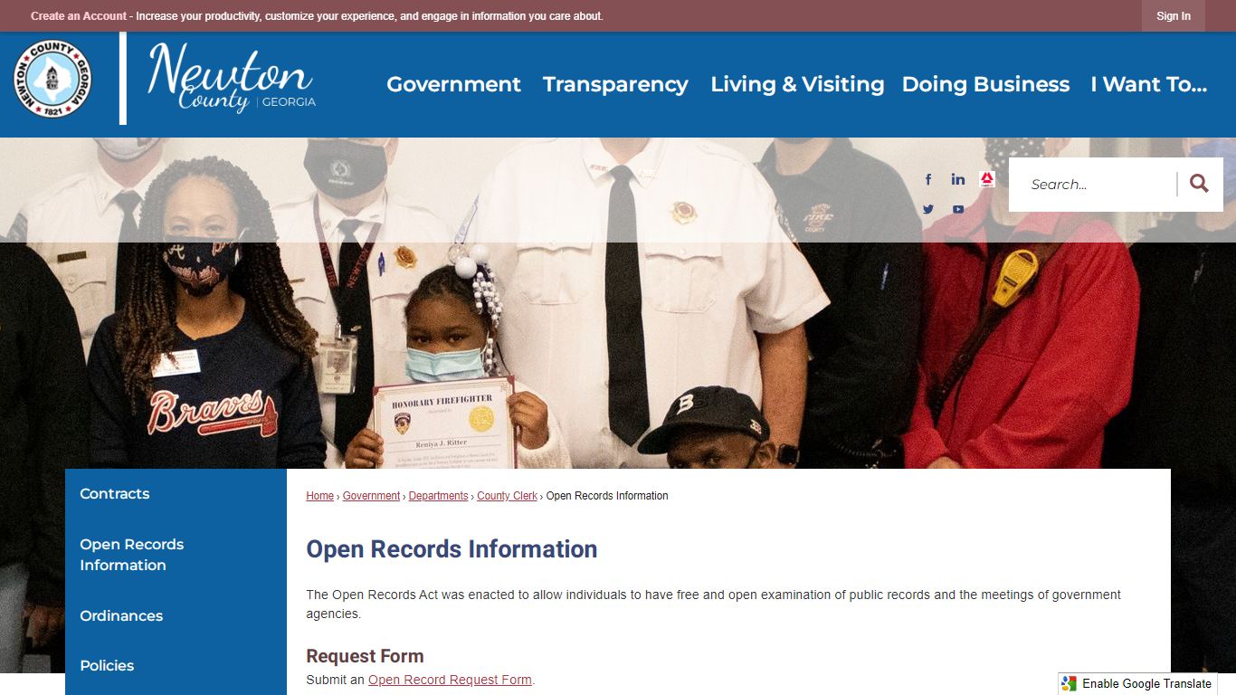 Open Records Information | Newton County, GA