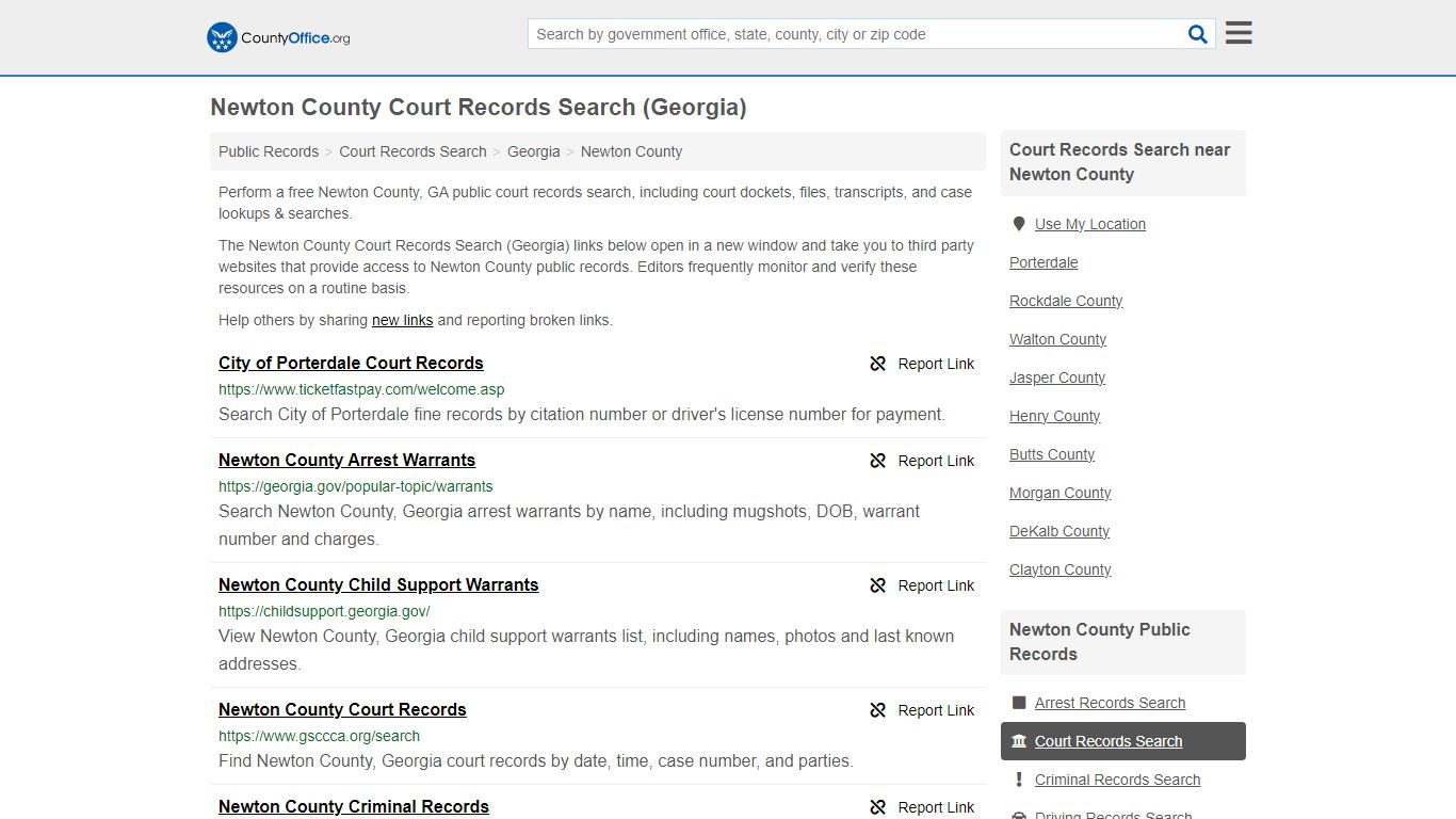 Newton County Court Records Search (Georgia) - County Office