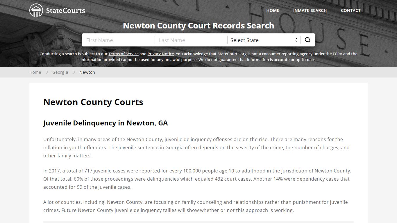 Newton County, GA Courts - Records & Cases - StateCourts